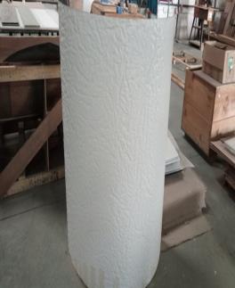 Curved textured column cover application — catalogue image